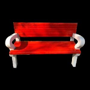 Red RCC Garden Bench