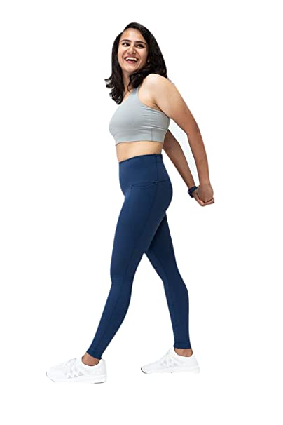 BlissClub The Ultimate Leggings | 4 Pockets | Super-High Waisted | Non-Transparent CloudSoft Fabric | Ankle Length